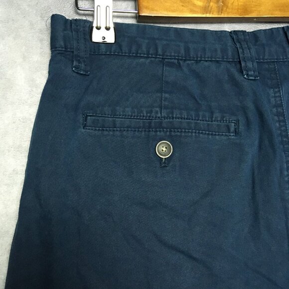 Tommy Bahama Mens Shorts size 32 Blue Flat Front Cotton Tencel Stretch Casual - Picture 12 of 13